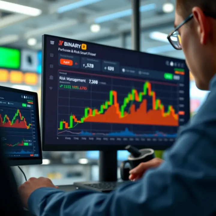 Graphical representation of trading strategies and risk management features on SmartTrader