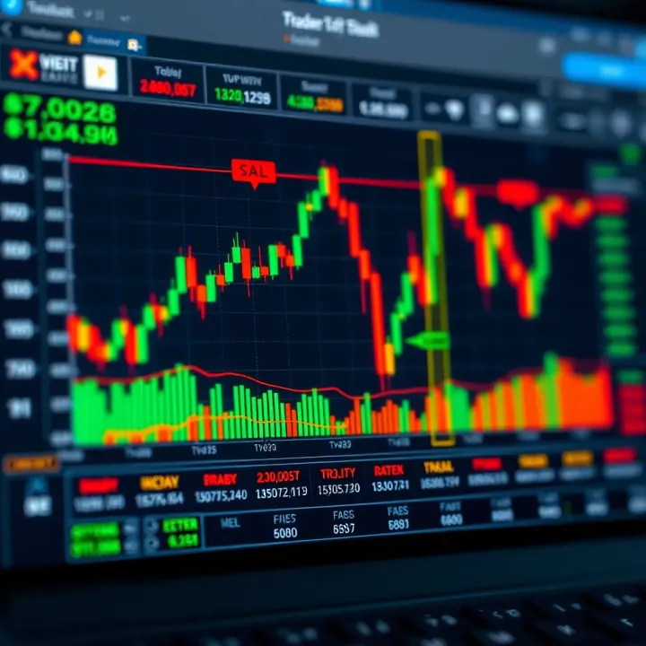 Chart depicting trading strategies and risk management approaches for market volatility