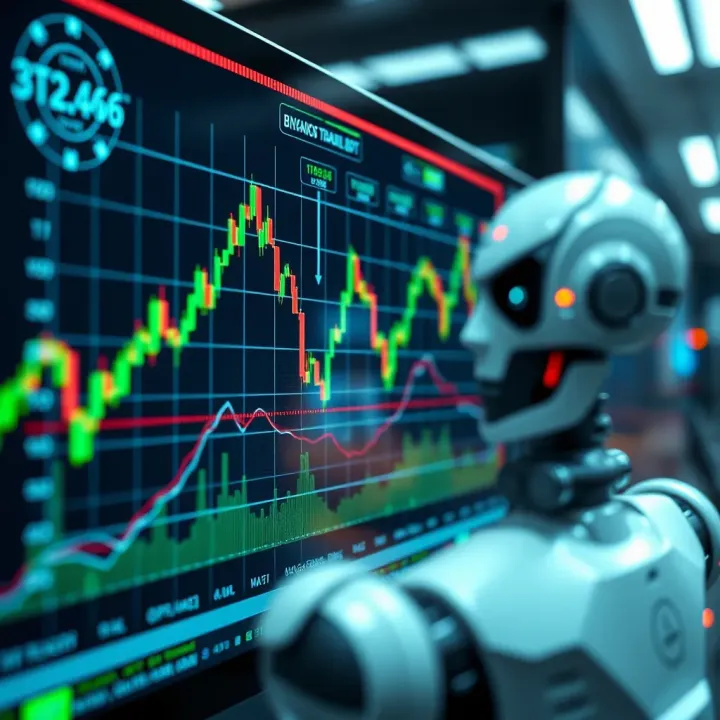 Graph showing automated trading bot analyzing market trends for binary options