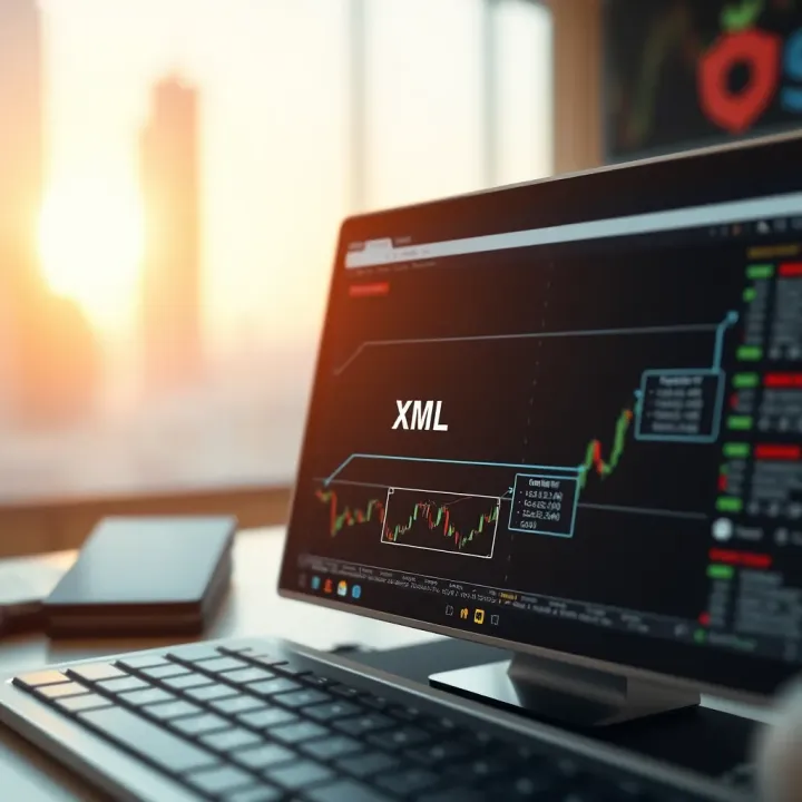 Structure and Components of Binary Bot XML Files Diagram showing the structure and components of a Binary Bot XML file used in automated trading