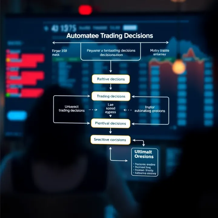 Diagram illustrating the flow of automated trading decisions in a binary options bot system