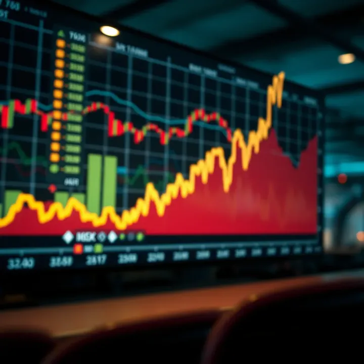 Financial Market Boom and Crash Cycle Visualization Graph showing rapid market growth followed by a sharp decline representing a financial boom and crash cycle
