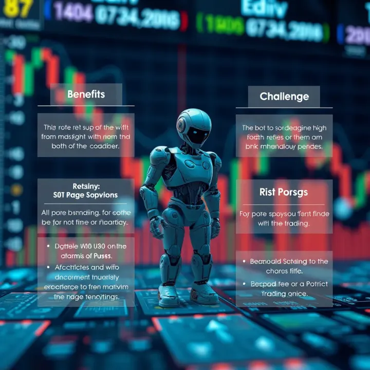 Visual representation of key benefits and risks associated with bot trading in financial markets