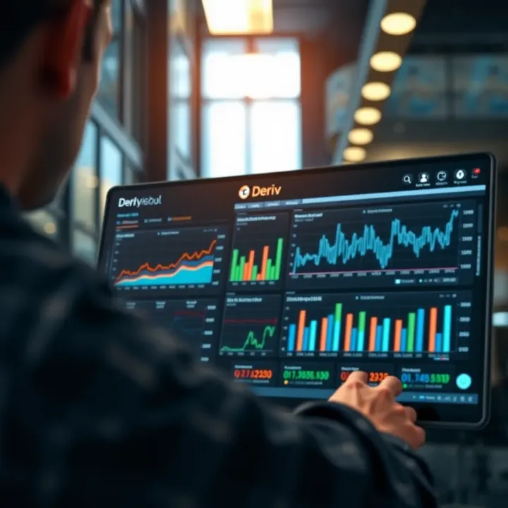 Deriv Analysis Tool interface displaying data visualization and interactive charts