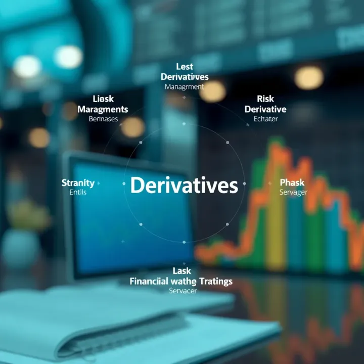 Conceptual diagram of various types of derivatives used in financial trading and risk management