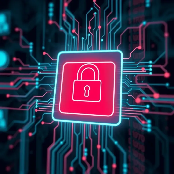 Illustration of security layers protecting login data in a digital authentication framework