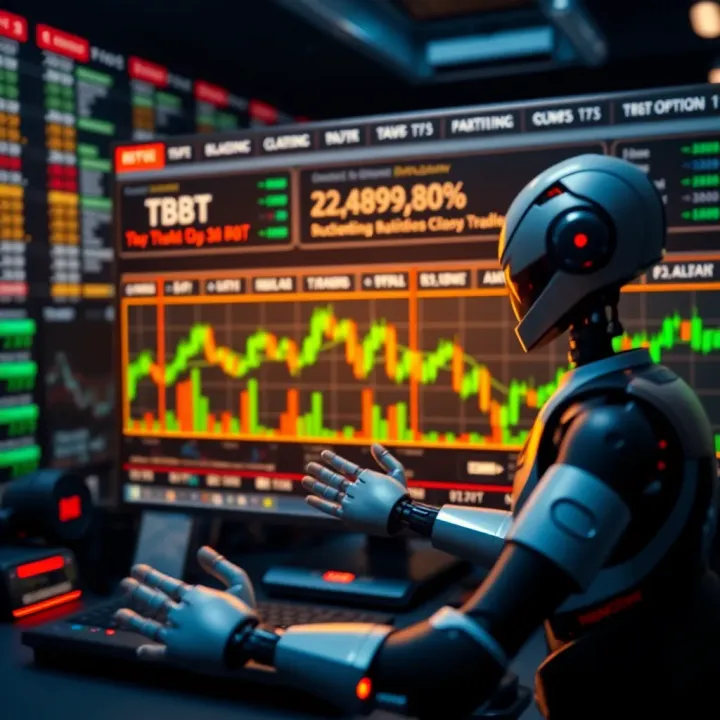 Automated Trading Bots in Binary Options Diagram illustrating automated trading bots executing binary options trades on a digital platform