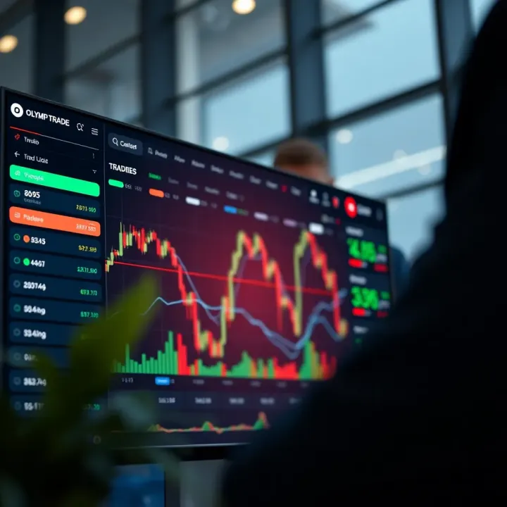 Overview of Olymp Trade Platform Features Dashboard showing various trading options and charts on a digital trading platform