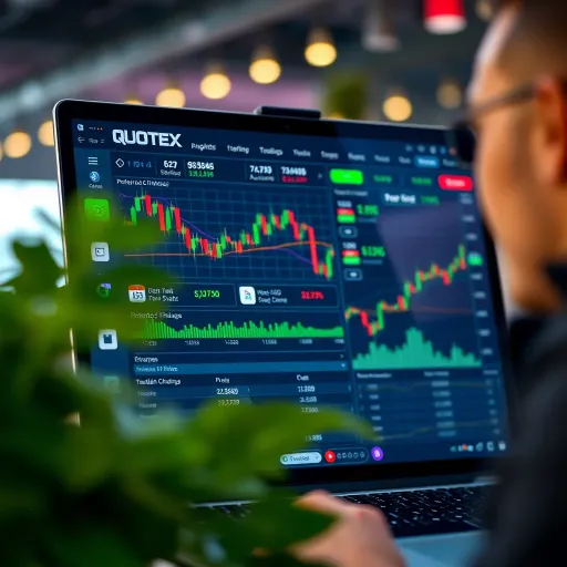 Quotex demo trading platform interface showing charts and trading options for Kenyan users