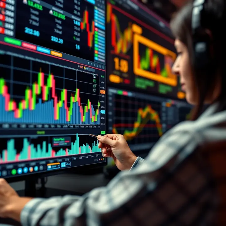 Graphical representation of automated trading algorithms analyzing market data