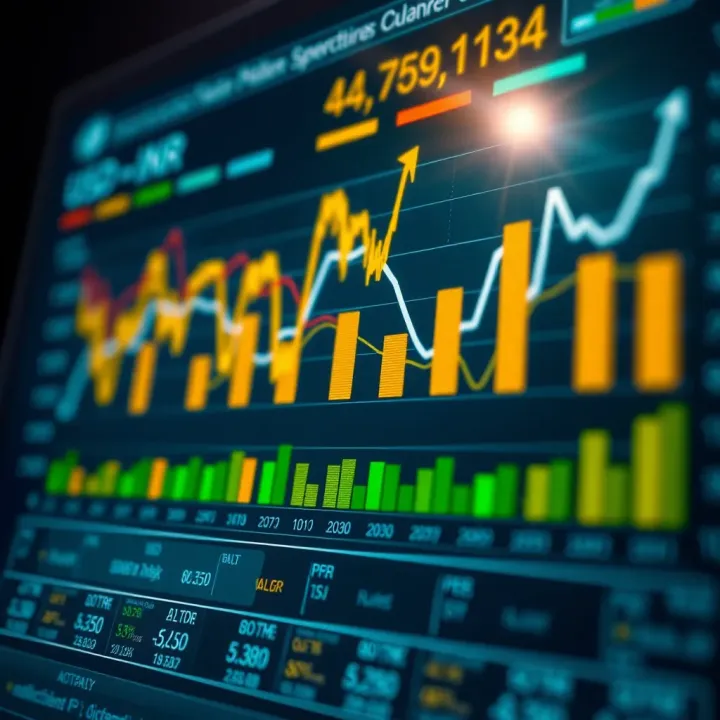 Chart depicting key economic indicators influencing the USD to INR currency exchange